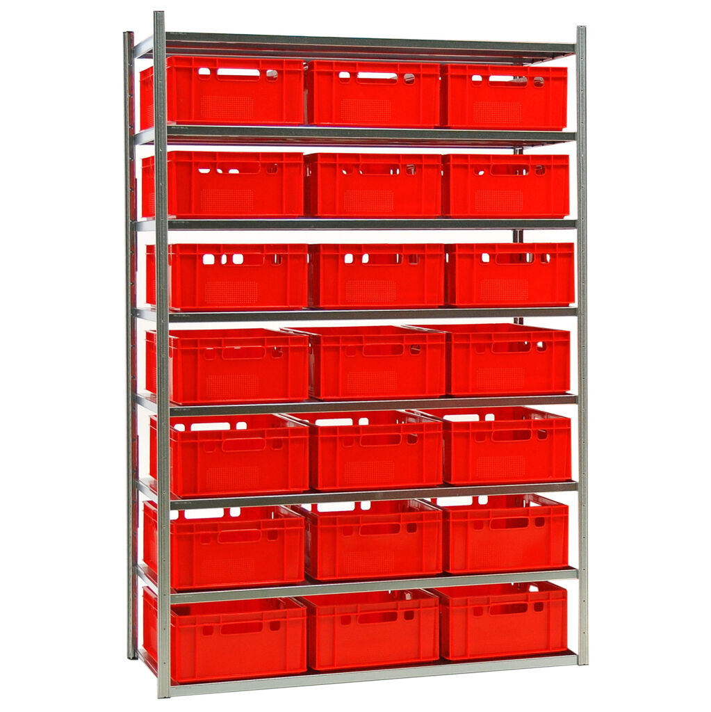 Combination set shelving combination kit shelving rack including 21  stacking boxes e2 Type: combination kit