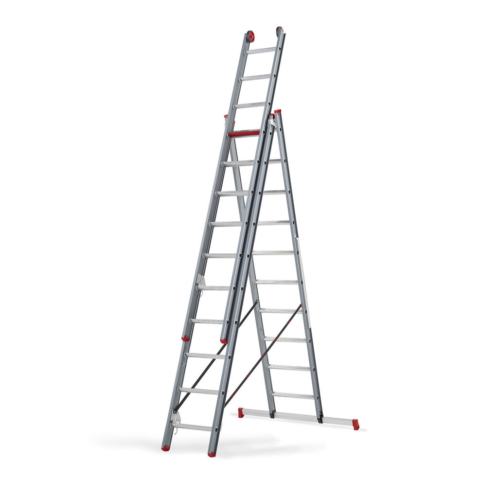 Ondraaglijk Detective verraad Ladders trap altrex reformladder 3-delig, 3x10 treden Breedte (mm): 1120