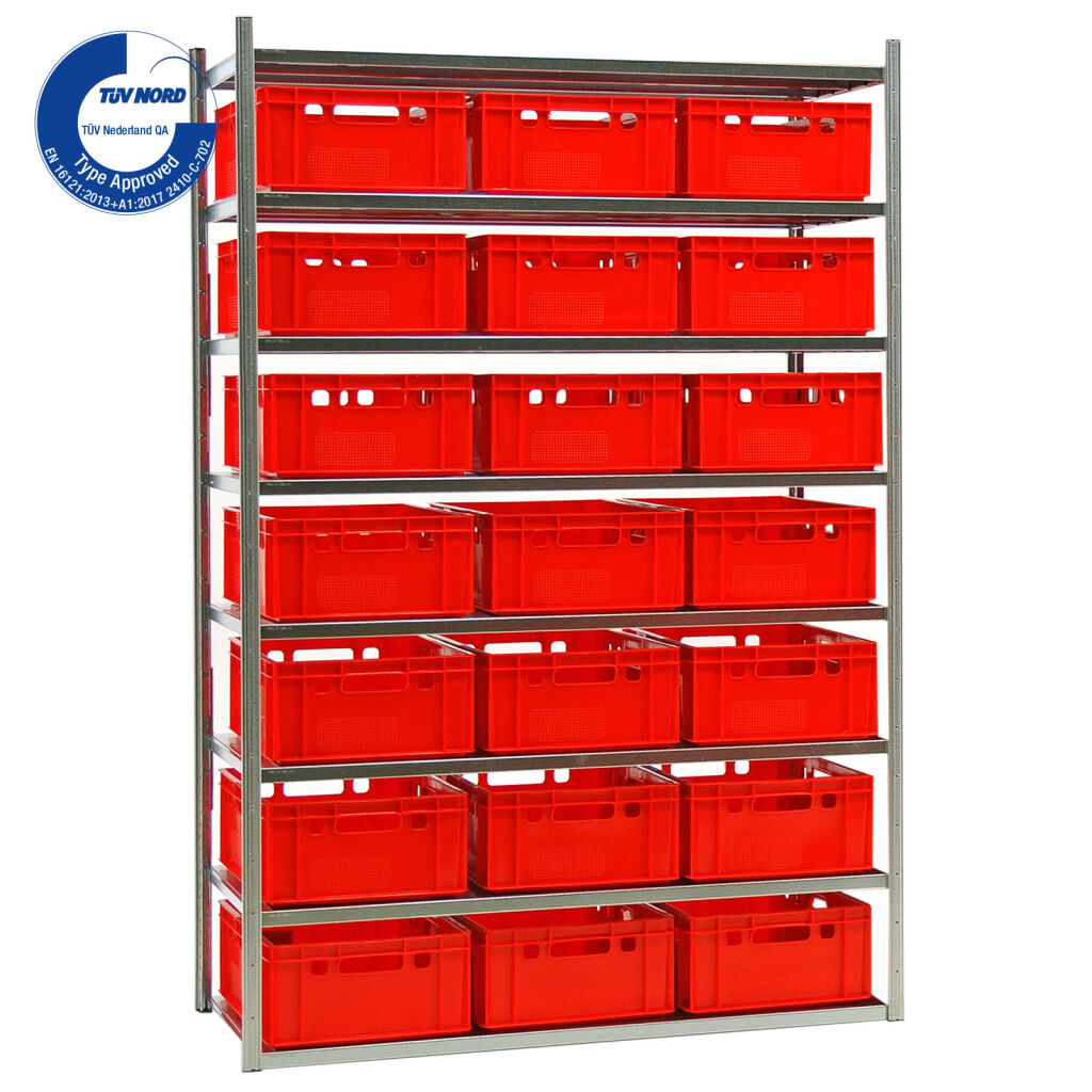 Combination set shelving combination kit shelving rack including 21  stacking boxes e2 Type: combination kit