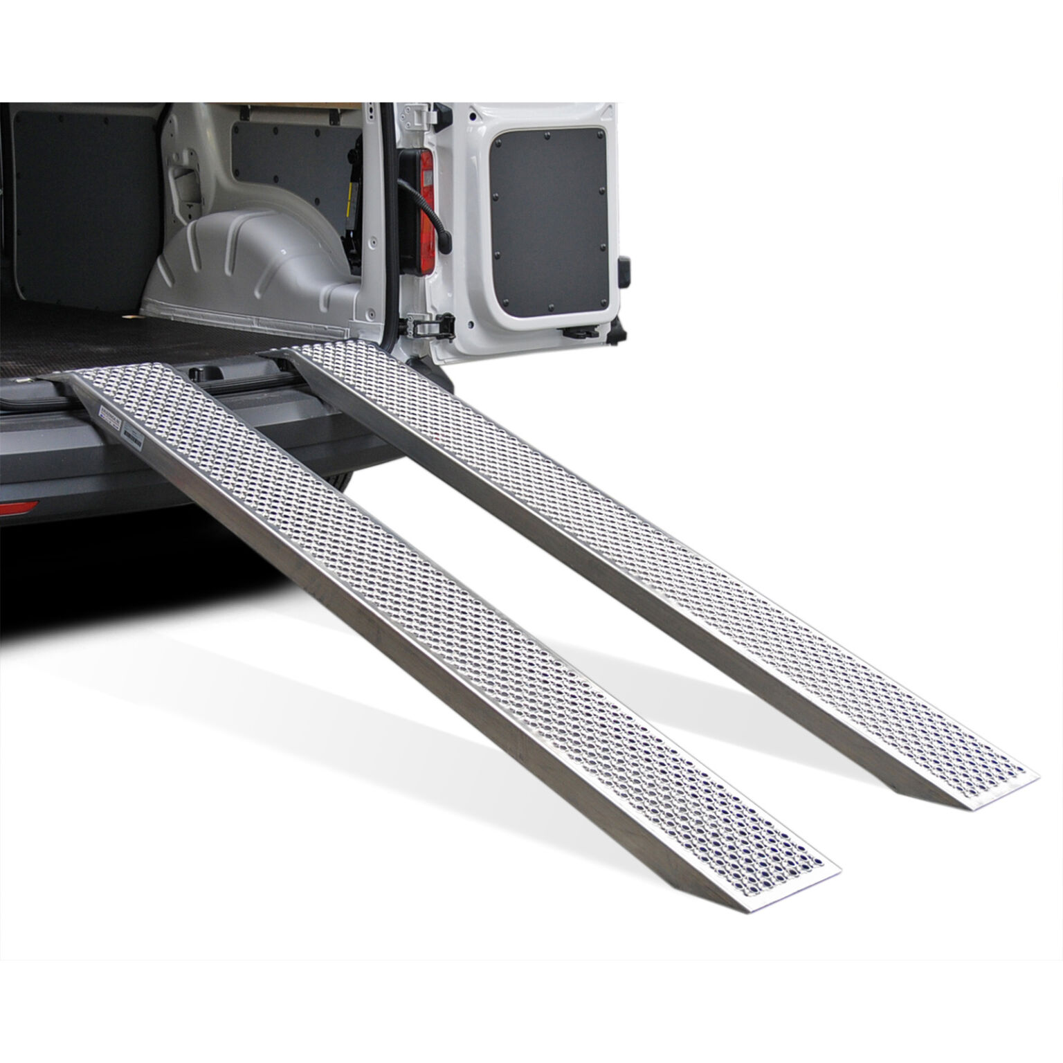 Rampe de chargement rampe d'accès droite aluminium 200 cm (paire)  Difference de hauteur: 50 - 80 cm