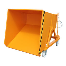 Automatic tilting automatic tilting container on wheels standard