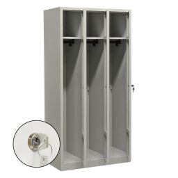 Locker cabinet 3 doors (cylinder lock)