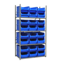 Combination set combination kit shelving rack including 24 storage bins