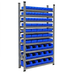 Combination set combination kit shelving rack including 65 storage bins