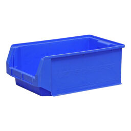 Used storage bin plastic with grip opening stackable