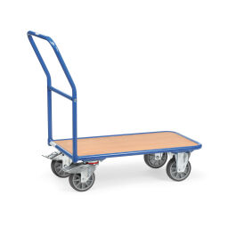 Chariot logistique fetra chariot plate-forme/ chariot plateau barre (s) de poussée
