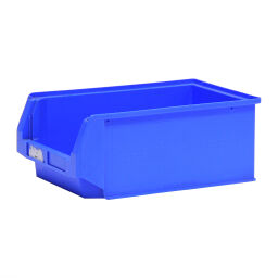 Used storage bin plastic with grip opening stackable