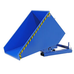 Automatic tilting automatic tilting container swarf container