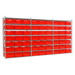 Combination set combination kit shelving rack including 63 stacking boxes e2