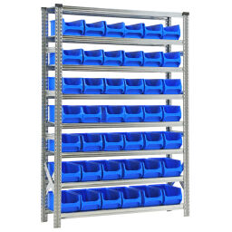 Combination set combination kit shelving rack including 42 storage bins