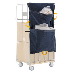 Roll conteneur 2 côtés accessoires sac de chariot pour les déchets