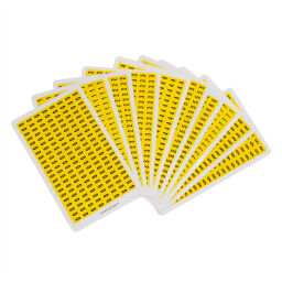 Signs identification labels self adhesive 0-9