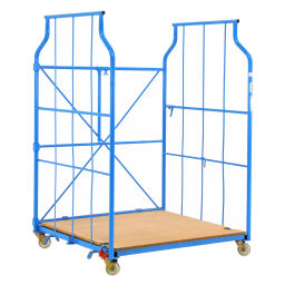 Furniture roll container l-nestable and stackable 