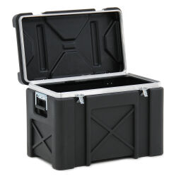 Transport case with double quick lock and handgrips