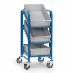 Storage trolleys fetra euro box trolley incl. 3 plastic containers