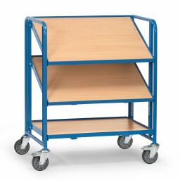 Storage trolleys fetra euro box trolley suitable for 6 euro boxes 600x400 mm