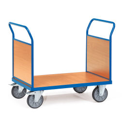 Chariot logistique fetra chariot plate-forme/ chariot plateau 2 barres de poussées