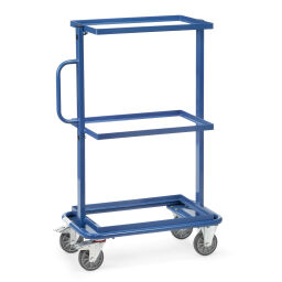 Storage trolleys fetra storage trolley suitable for 3 euro boxes 600x400 mm