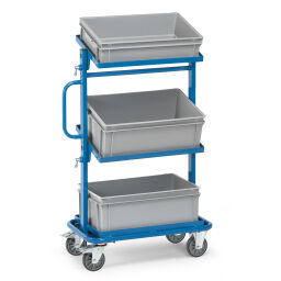Storage trolleys fetra storage trolley incl. 3 plastic containers