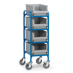 Storage trolleys fetra storage trolley incl. 4 warehouse containers 500*310*200 mm