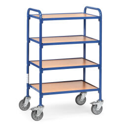Storage trolleys fetra storage trolley 4 levels of high-quality wood fibre plate, adge 12 mm