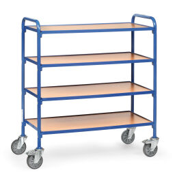 Storage trolleys fetra storage trolley 4 levels of high-quality wood fibre plate, adge 12 mm