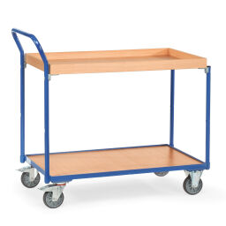 Tischwagen fetra leichte tischwagen ladefläche mit hochstehendem rand