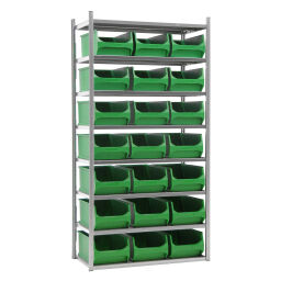 Combination set combination kit shelving rack including 21 storage bins