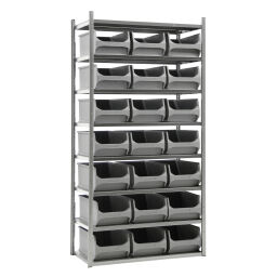 Combination set combination kit shelving rack including 21 storage bins