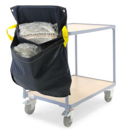 Support sac poubelle accessoires pour chariot de magasin sac de recyclage