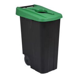 Waste bin plastic waste bin hinged lid with insertion opening 