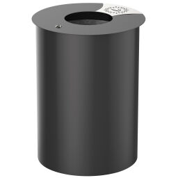 Outdoor waste bins steel waste pin with galvanized inner tray