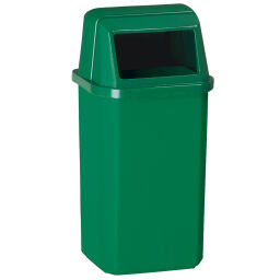 Mülleimer für den außenbereich kunststoff mülltonne deckel mit einsatzöffnung