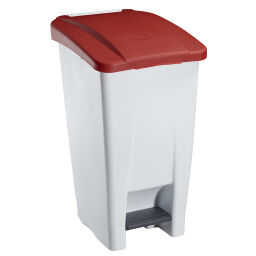 Waste bin plastic waste bin with lid to pedal frame