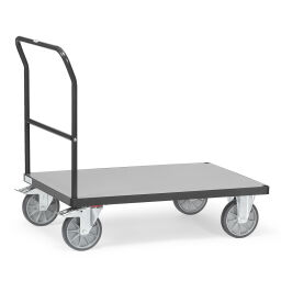 Chariot logistique fetra chariot plate-forme/ chariot plateau 1 barre de poussée
