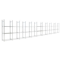 Tire storage tyrerack 1 start section and 9 extension sections