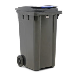 Plastic waste container mini container with hinging lid