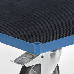 Platformwagens meerprijs laadvlak met geribbeld rubber