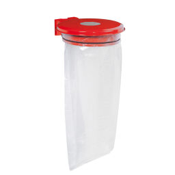 Waste sackholder waste bag holder lid with insertion opening