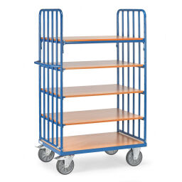 Shelved trollyes fetra shelved trolley 2 closed side walls