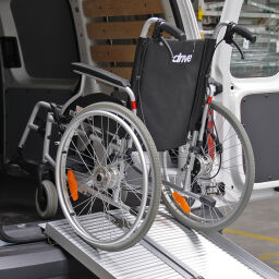Rampe de chargement rampe pour fauteuil roulant aluminium pliable 150 cm
