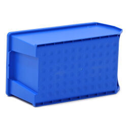 Used storage bin plastic with grip opening stackable