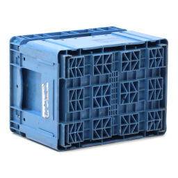 Used stacking box plastic stackable klt all walls closed