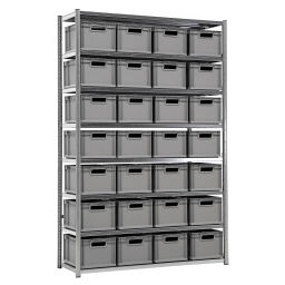 Combination set combination kit shelving rack including 28 stacking boxes