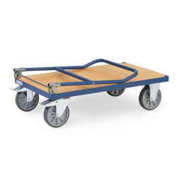Chariot logistique fetra chariot plate-forme rabattable barre(s) de poussée, rabattable
