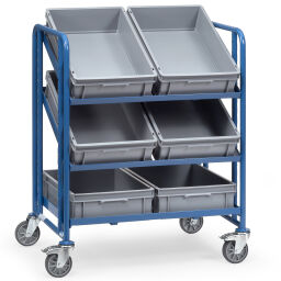 Storage trolleys fetra euro box trolley incl. 6 plastic containers