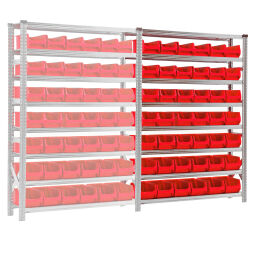 Combination set combination kit extension including 42 storage bins