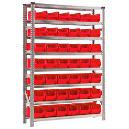 Combination set combination kit shelving rack including 42 storage bins