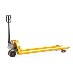 Used pallet truck extra long fork length 1800 mm lifting height 85-200 mm
