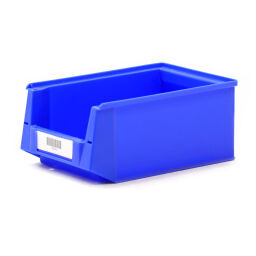 Used storage bin plastic with grip opening stackable